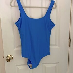 LL Bean bathing suit with matching swim shorts, size 16, like new condition